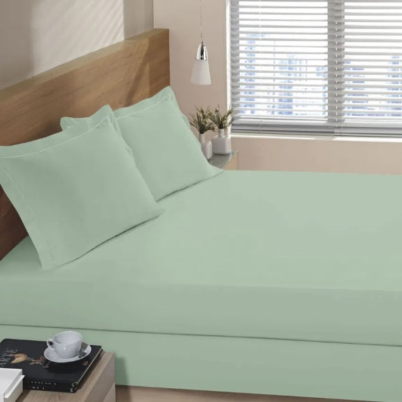 Lençol Casal Avulso Buettner Reffinata 230 Fios - Verde Menta