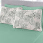 Kit Cama King Monte Santo Malha Estampado 3 peças - Carimbo