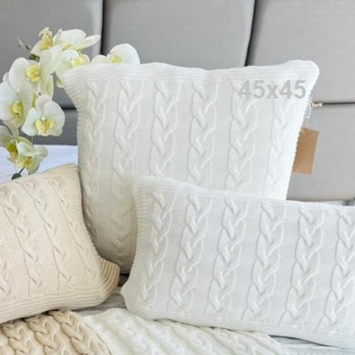 Capa Almofada Tricot Molinari Genebra 45x45 - Off