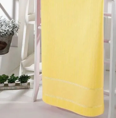 Toalha Lavabo Döhler Bordar - Bella Amarelo