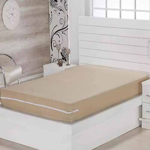 Capa de Colchão Casal Malha - Bege