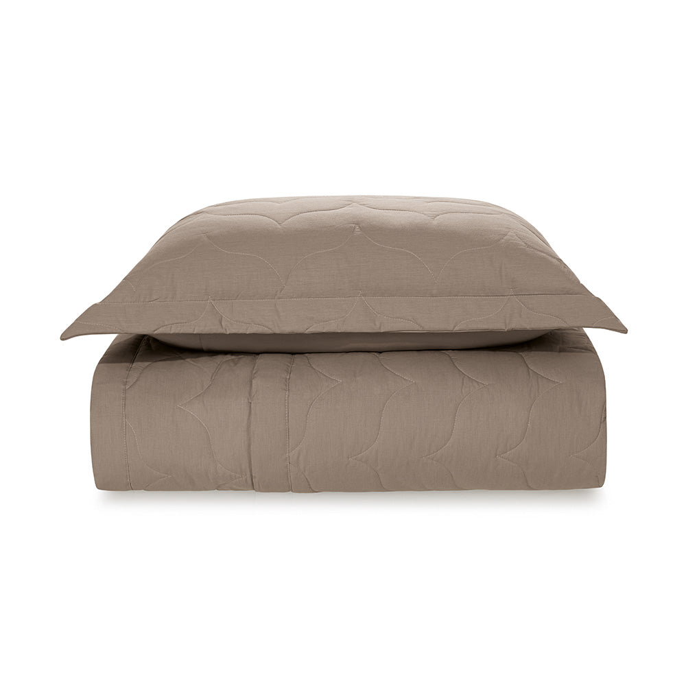 Colcha Solteiro Karsten Tom 200 Fios - Marrom 70131