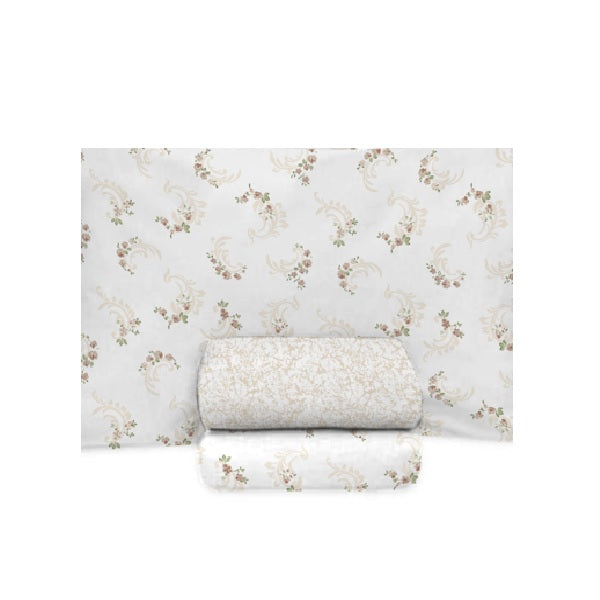 Jogo de Cama Solteiro King 1,10 Estamparia 180 Fios - Composê 7948