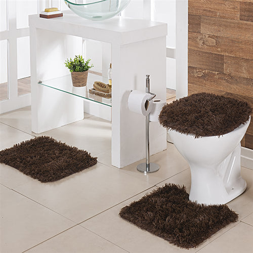 Jogo de Banheiro Niazitex Congo - Chocolate