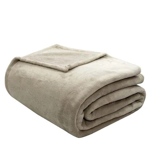 Manta King Camesa Velour Neo - Bege