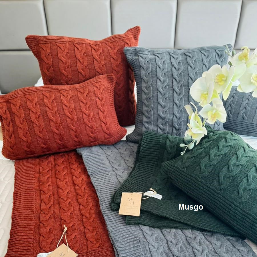 Peseira King Tricot Molinari Genebra - Musgo
