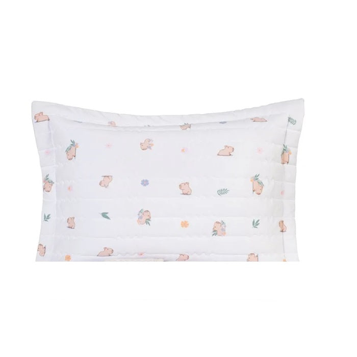 Porta-Travesseiro Altenburg Malha - Mundo Kids Capivara