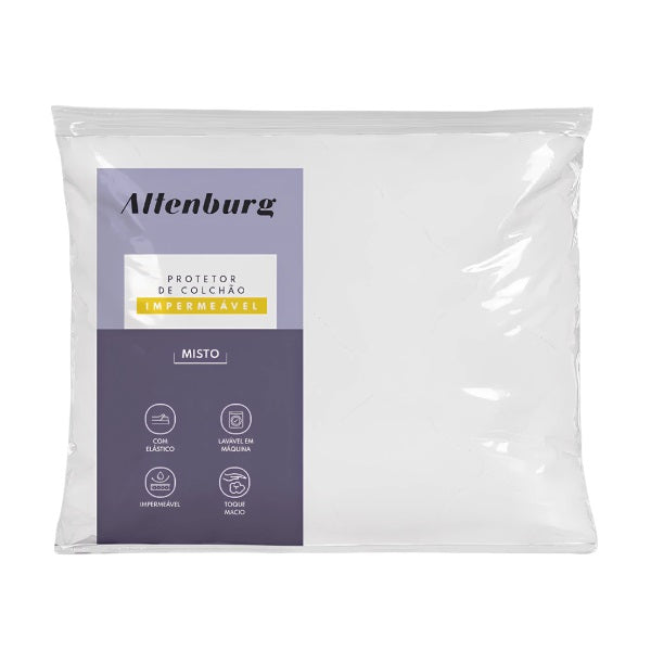 Protetor de Colchão Solteiro Altenburg Impermeável Misto - altura 30cm