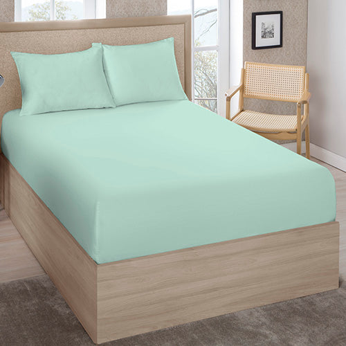 Lençol Solteiro Estamparia 180 Fios - Verde Seco