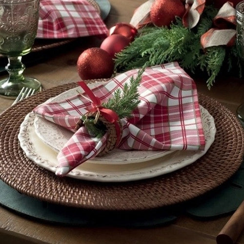 Jogo de Guardanapo Karsten - Tartan Natal