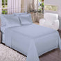 Jogo de Cama Solteiro King 1,10 Estamparia 200 Fios - Azul