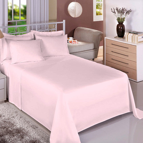 Jogo de Cama Solteiro King 1,10 Estamparia 200 Fios - Rosa