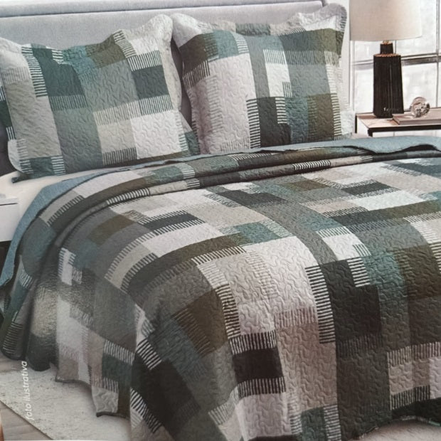 Colcha Queen Camesa Evolution Patchwork - Sortidas 27