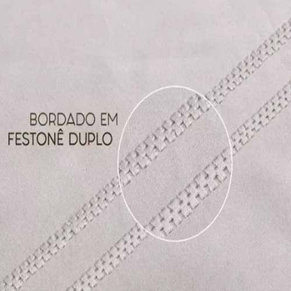 Jogo de Cama Queen Naturalle Castle 400 Fios - Fendi