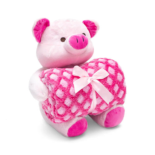 Kit Manta e Pelúcia Baby Buettner - Sweet Pig