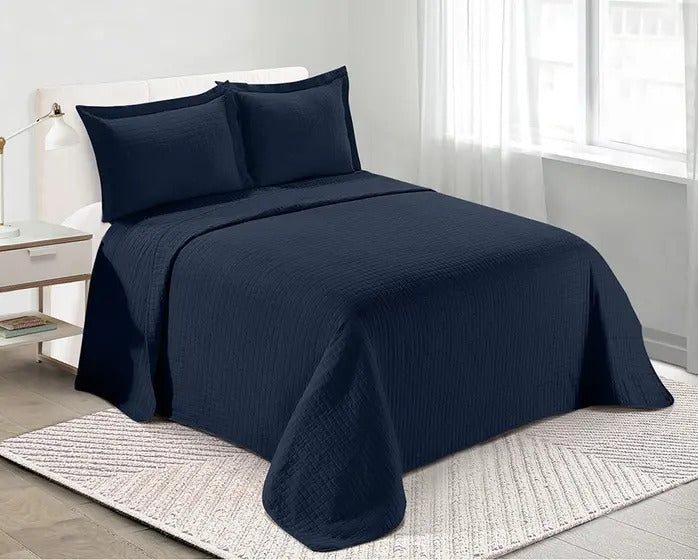 Colcha King Camesa - Loft Marinho