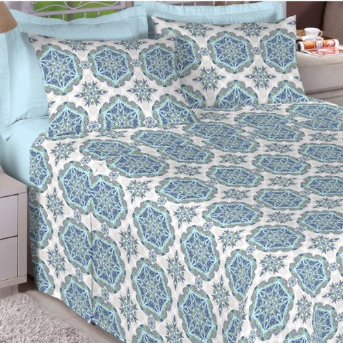 Jogo de Cama Queen Estamparia - 150 Fios-Premium 7424-1