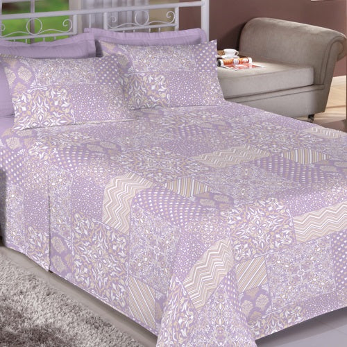 Jogo de Cama Queen Estamparia Premium 150 Fios - 7541