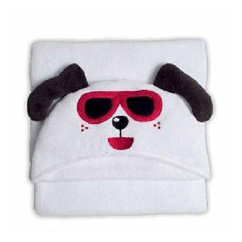 Manta Infantil Buettner Baby com capuz - Dog Branco