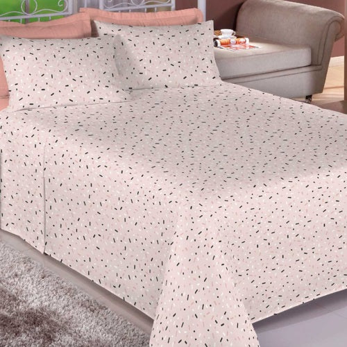 Jogo de Cama Queen Estamparia Premium 150 Fios - 7611