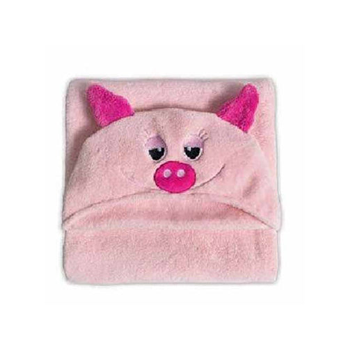 Manta Infantil Buettner Baby com capuz - Pig Rosa