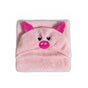 Manta Infantil Buettner Baby com capuz - Pig Rosa