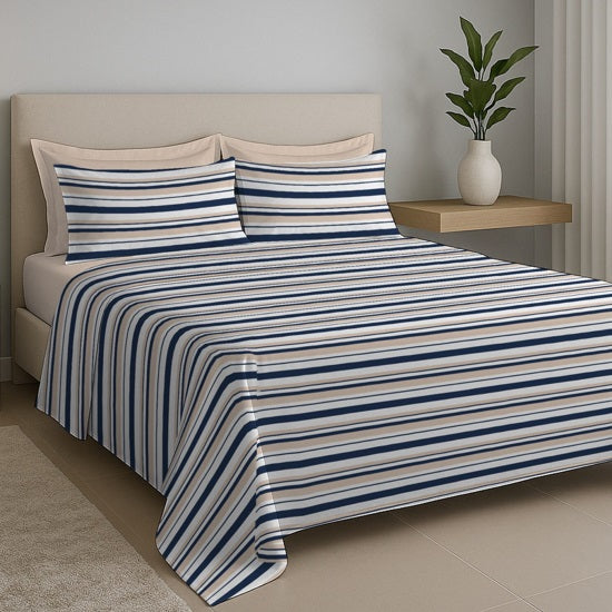 Jogo de Cama King Estamparia 150 Fios - Premium 7810