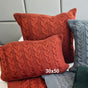Capa Almofada Tricot Molinari Genebra 30x50 - Terracota