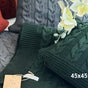 Capa Almofada Tricot Molinari Genebra 45x45 - Musgo