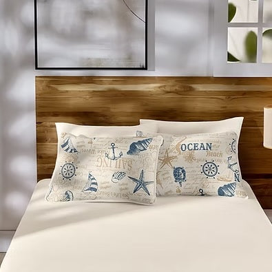 Kit Cama Solteiro Monte Santo Malha Estampado 2 peças - Amare Mare