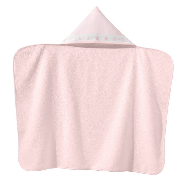 Toalha Banho com Capuz Pintar Döhler - Baby Star Rosa