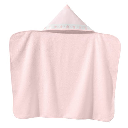 Toalha Banho com Capuz Pintar Döhler - Baby Star Rosa