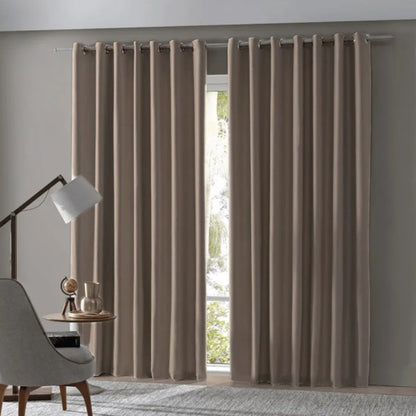 Cortina Corta Luz Bella Janela Blend 3,00x2,30m - Bege Duna