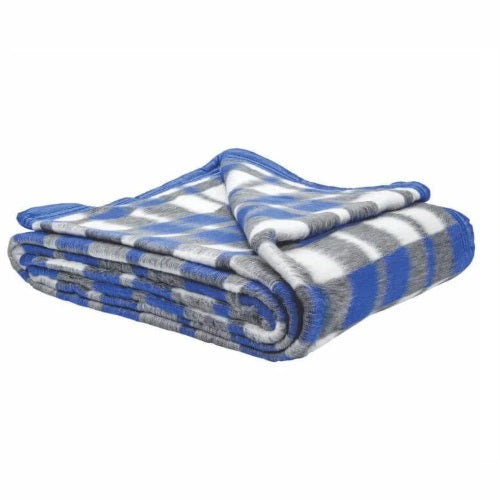 Cobertor Casal Guaratinguetá Xadrez 1,80x2,20m - Boa Noite Azul