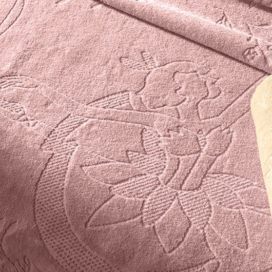 Toalha de Banho Infantil Aveludada Karsten - Fio Cardado Encantada Rosa