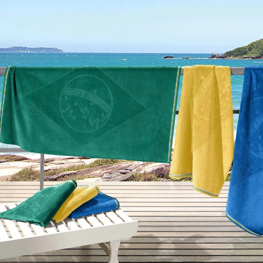 Toalha Banho Buettner Aveludada Jacquard - Bandeira Verde