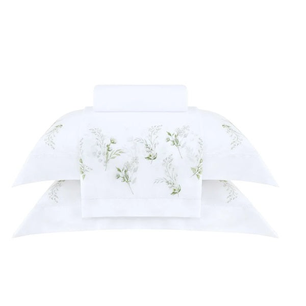 Jogo de Cama Queen Buddemeyer Gran Percalle 200 Fios - Blanche Verde