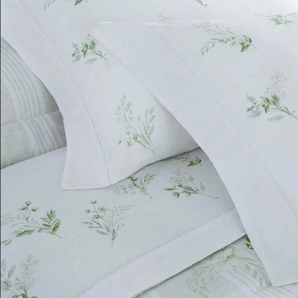 Jogo de Cama Queen Buddemeyer Gran Percalle 200 Fios - Blanche Verde