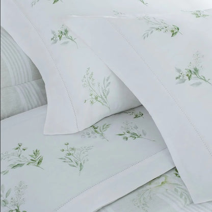 Jogo de Cama Queen Buddemeyer Gran Percalle 200 Fios - Blanche Verde