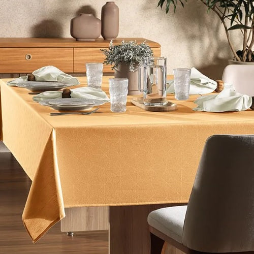 Toalha Mesa Karsten Sempre Limpa - Caetano Mel 1,60x2,20