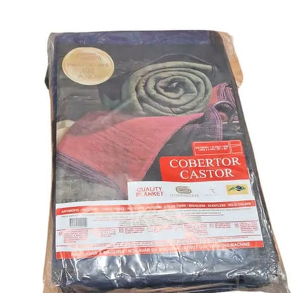 Cobertor Solteiro Guaratinguetá 1,40x2,10m - Castor Marinho