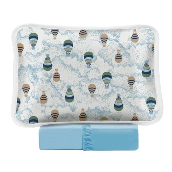 Kit Cama Berço Padrão Malha Baby Monte Santo 2 Peças - Céu de Algodão