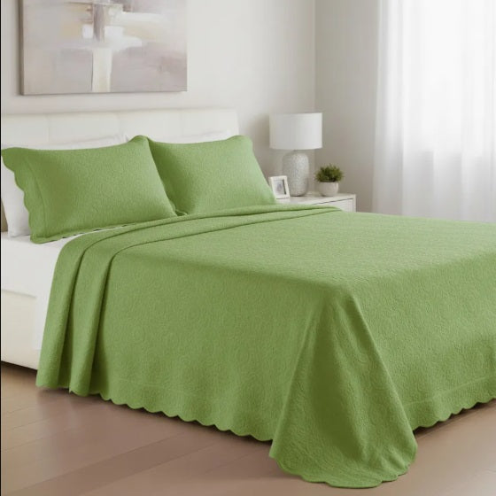 Colcha Casal Tognato Piquet Capela - Chá Verde