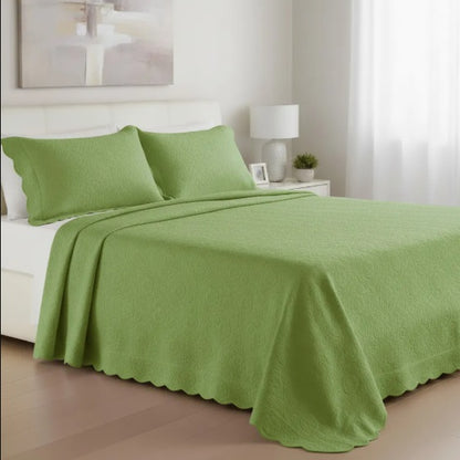 Colcha Casal Tognato Piquet Capela - Chá Verde