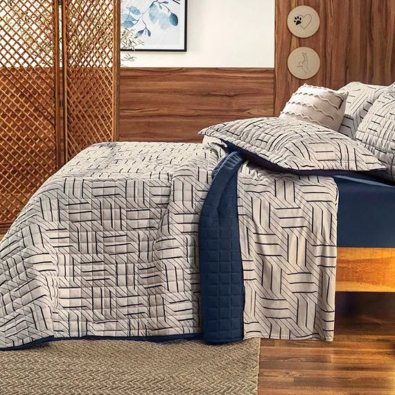 Colcha Casal Altenburg Malha Fio Penteado - Zigue