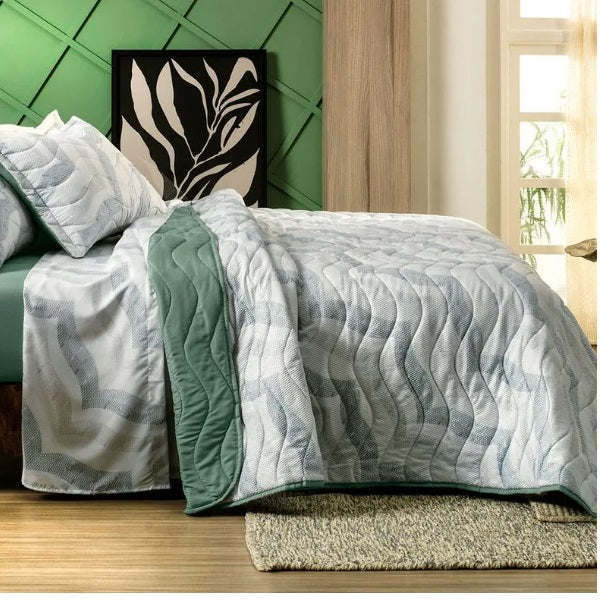 Colcha King Altenburg Toque Acetinado - Marine