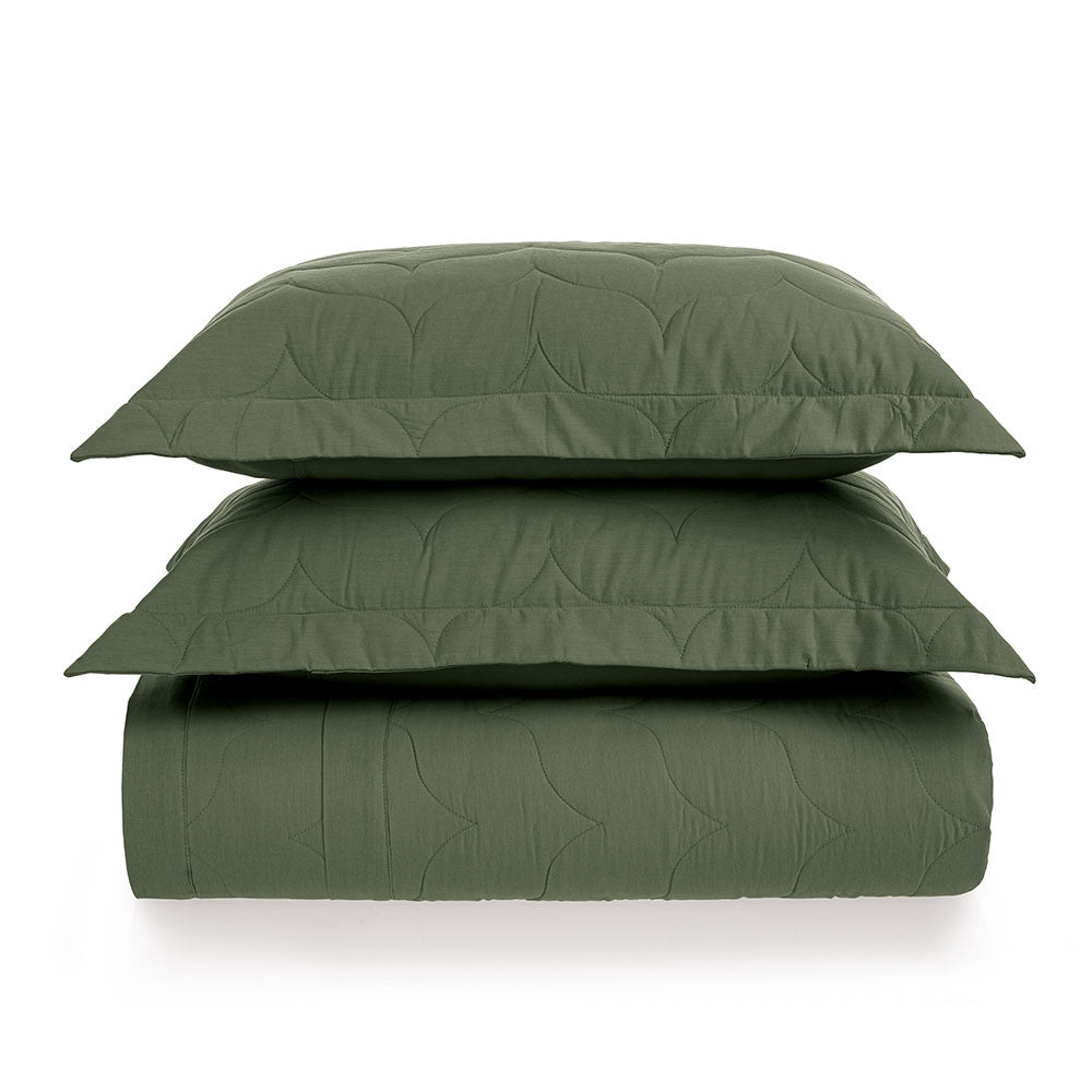 Colcha Casal Karsten Tom 200 Fios - Verde 40272