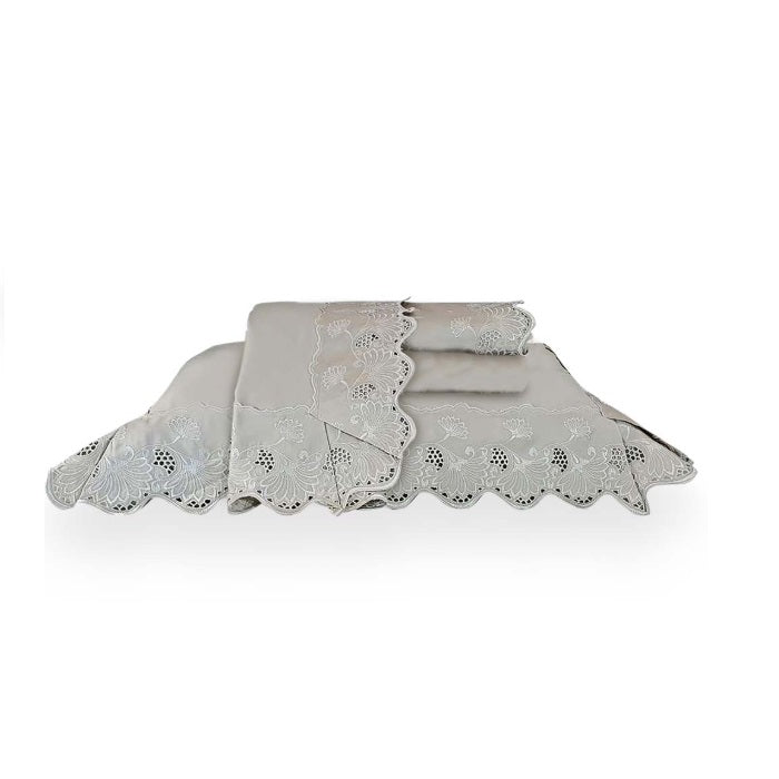 Jogo de Cama Casal 400 Fios Marken Fassi - Diamante Bege