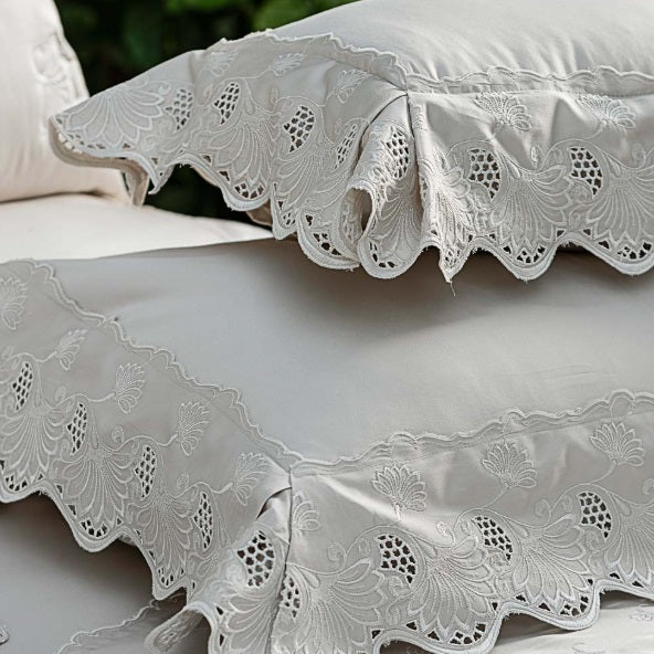 Jogo de Cama Casal 400 Fios Marken Fassi - Diamante Bege