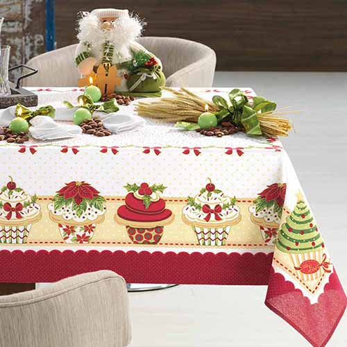 Toalha de Mesa Natal Karsten - Doce Momento 1,40x2,50